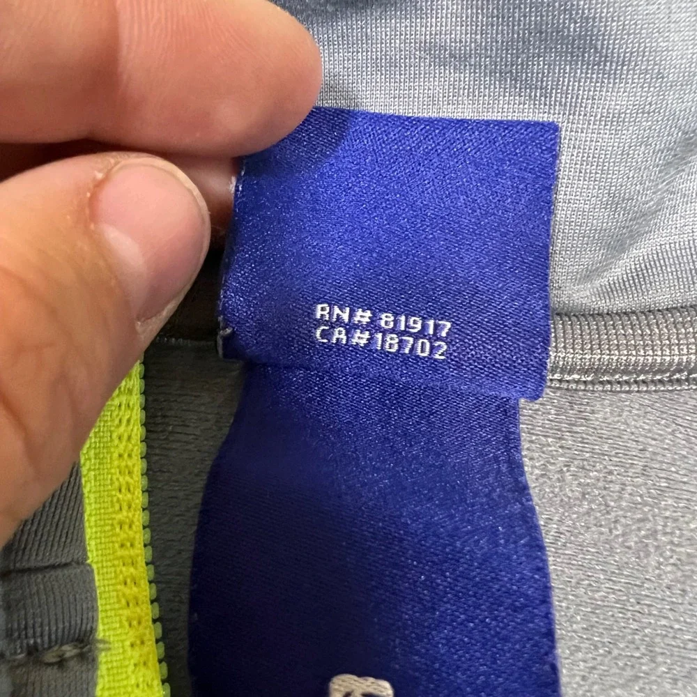 Nike Kids Gray Neon Green Full Zip Track Jacket C625-478 Size 4T