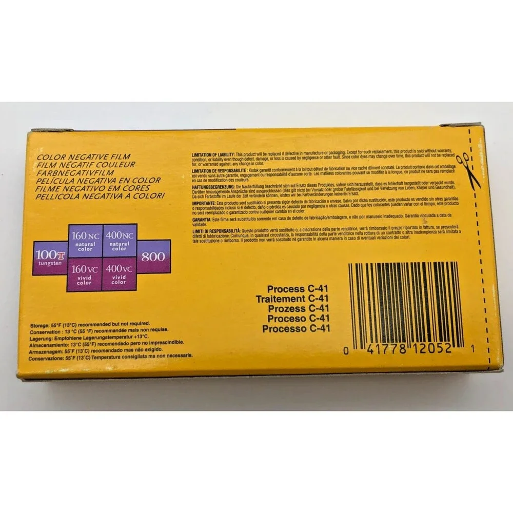 Kodak Professional Portra 120 Natural Color Film 5 Roll Pack Exp. 10/2008  NEW