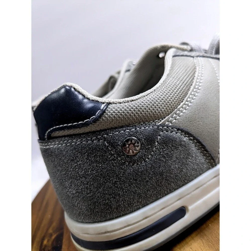 Arrigo Bello Mens Grey Fashion Sneakers Size 10.5 Low Top Lace Up Shoes A0257-4