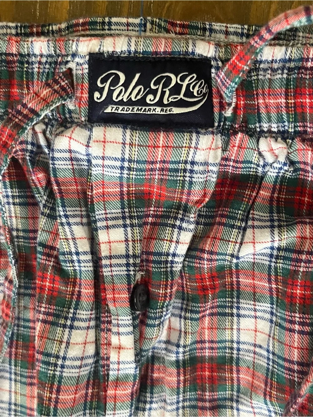 Polo by Ralph Lauren Red Green Plaid Button-Up Shirt