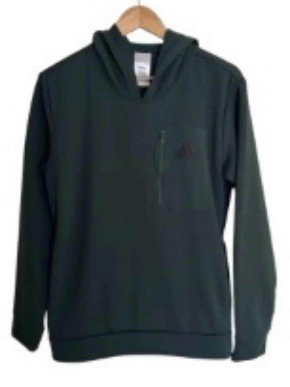 Adidas Dark Green Pullover Hoodie Small
