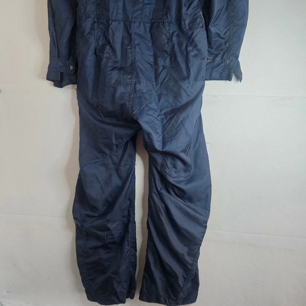 Vintage USAF Type K-2A Flight Suit Navy Blue Great Lakes Gmt Mfg Co Medium Reg