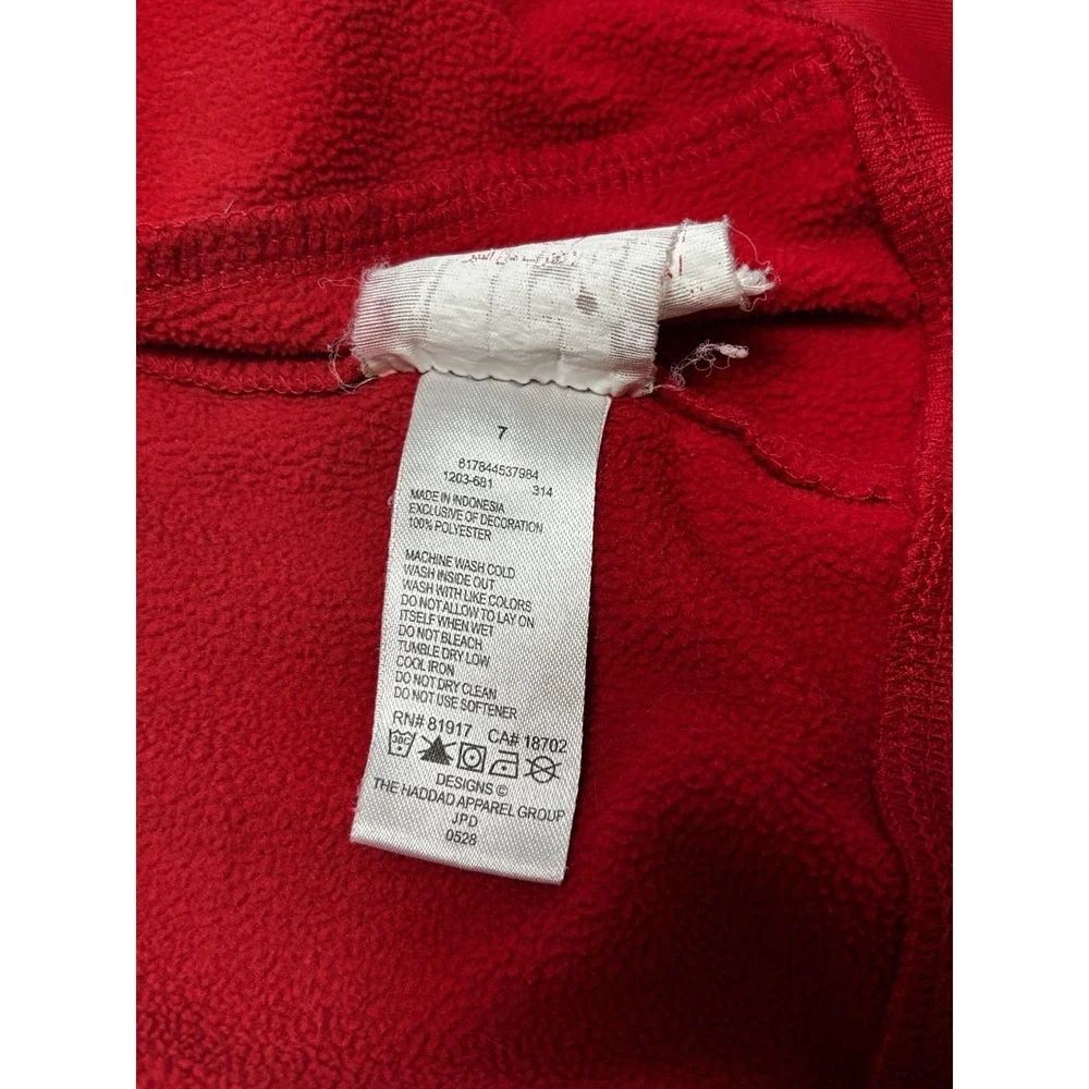 Nike Therma-FIT Youth Full Zip Hoodie Red Fleece Jacket Boys/Girls Size 7