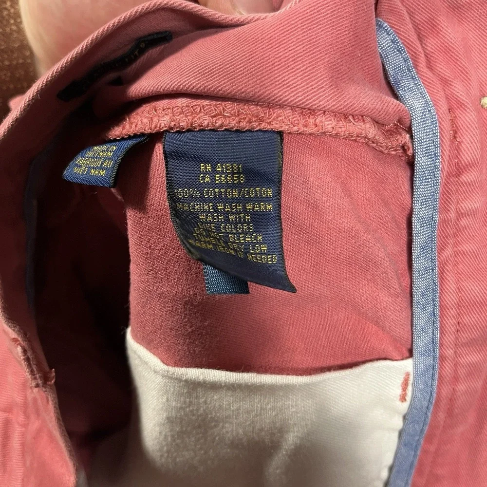 Polo Ralph Lauren Shorts Mens 29 (Fit 30) Pink Chino Flat Front 8