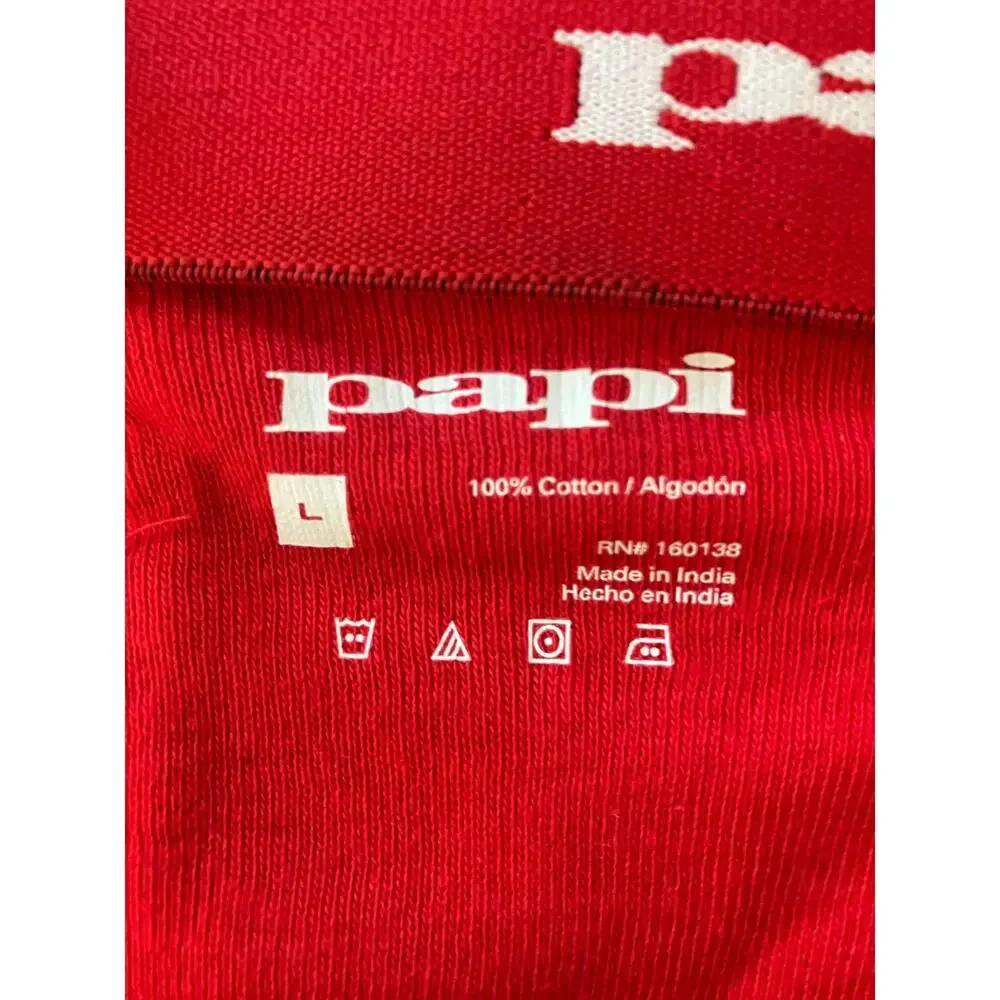 Papi Rib Jockstrap Red Large