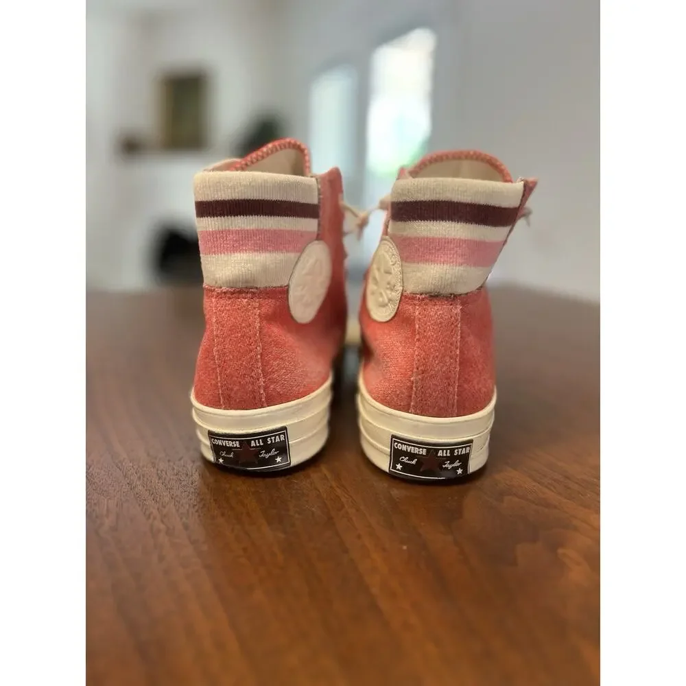 Converse inspired pink textured