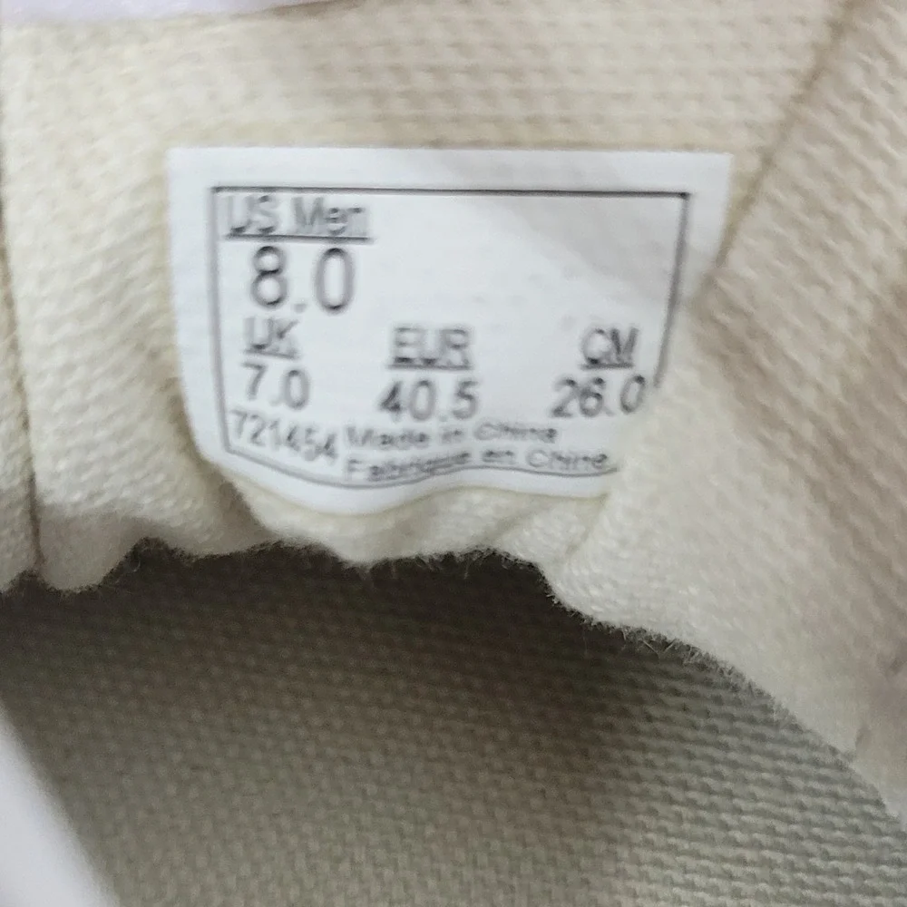 Vans canvas upper width