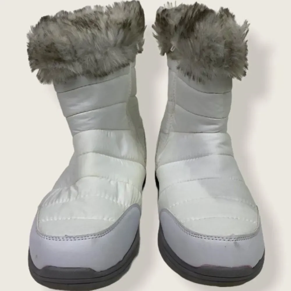 Everlast Piper White Winter Boots | Faux Fur Lined Puffer Short Boots | Size 9