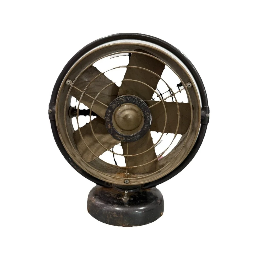 VINTAGE KENMORE 2 SPEED 5 BLADE TABLE FAN MODEL 124.8055 VORNADO STYLE 9