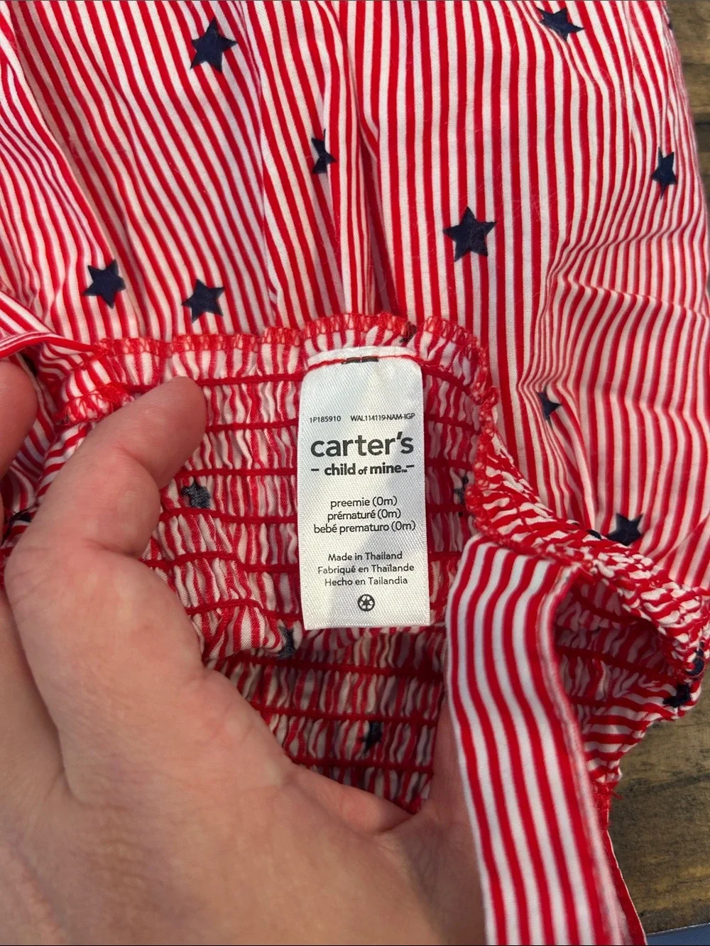 Carters details size