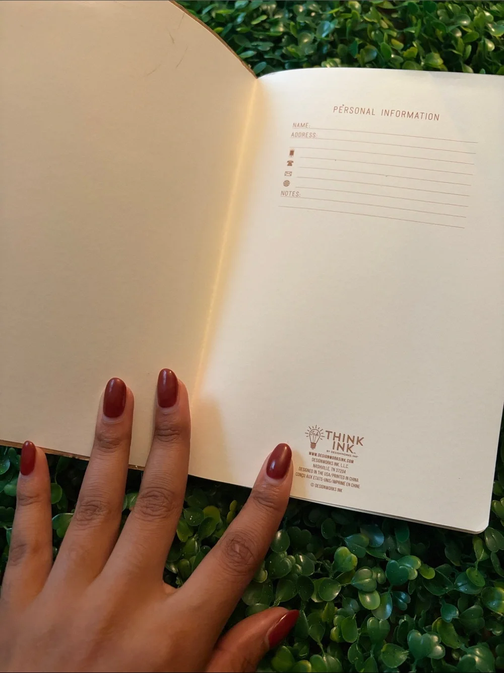 N/A softcover notebook
