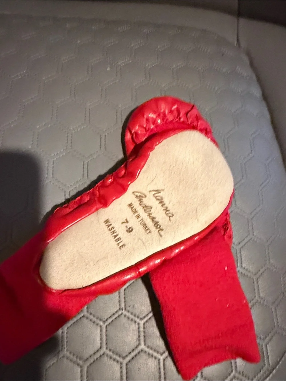 Hanna Andersson Kids Baby Red Moccasins Size 7-9 (little kids)