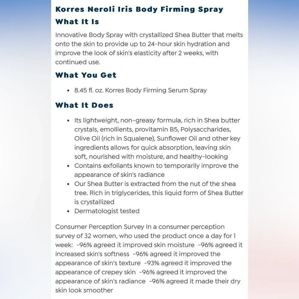 Korres firming body