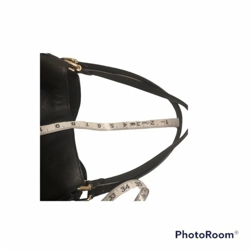 Coach Edie 31 Leather Shoulder Bag Black leather