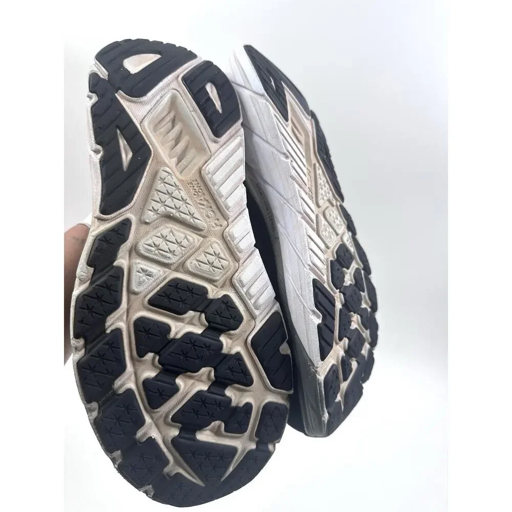 HOKA One One Arahi 6 Running Shoes 12 2E Wide Black White Daily Trainers Walking