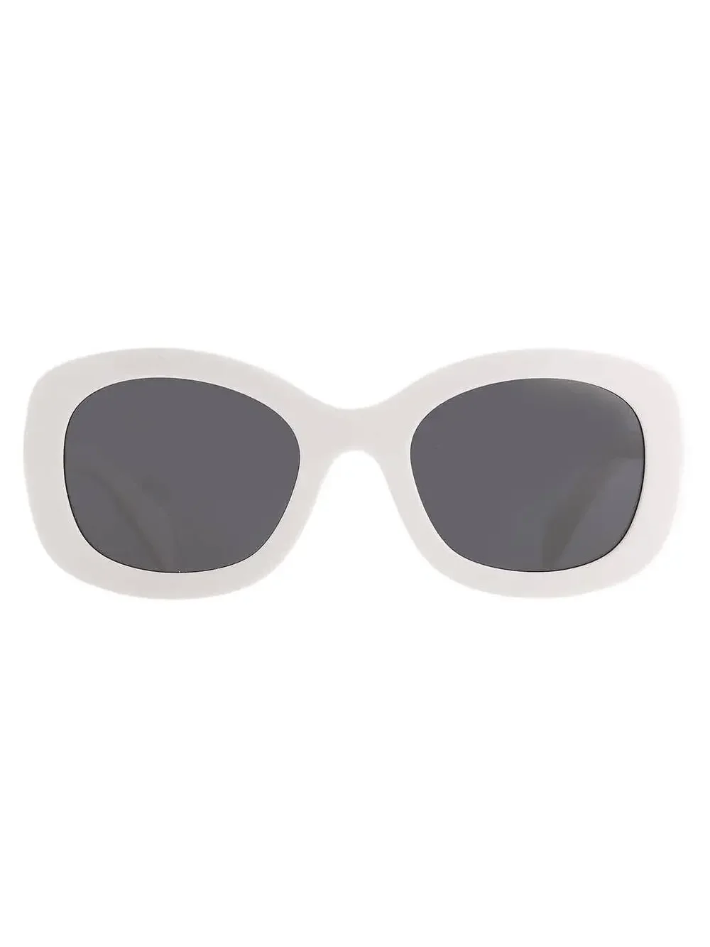 Prada Dark Grey Oval Ladies Sunglasses #265219P21B