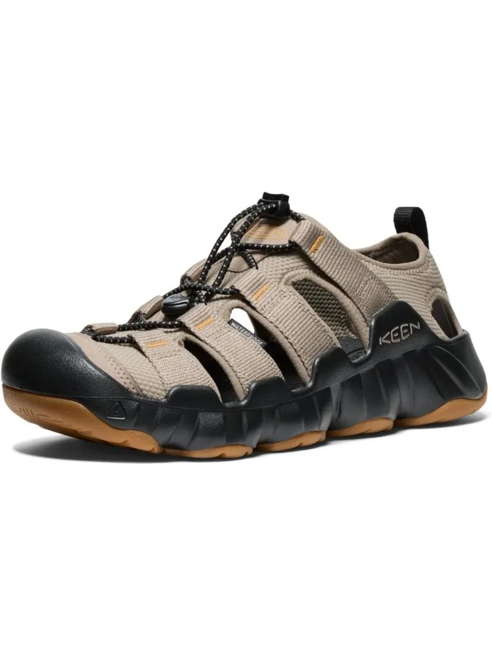 Men's Brindle And Black Hyper port Closed Toe Breathable Easy On Sandal Shoes