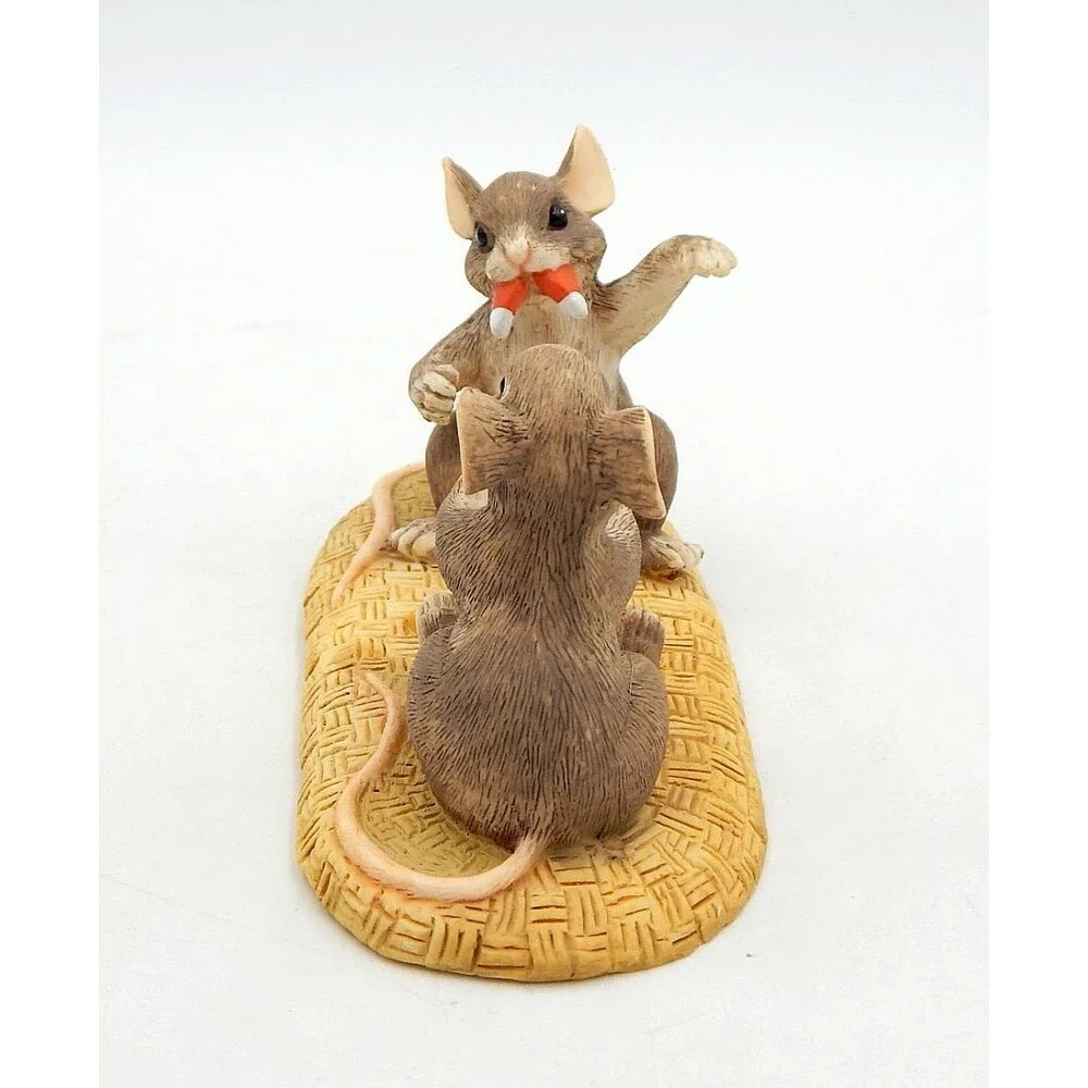 Charming Tails Candy Corn Vampire Figurine Mouse 85-607 Silvestri Vtg