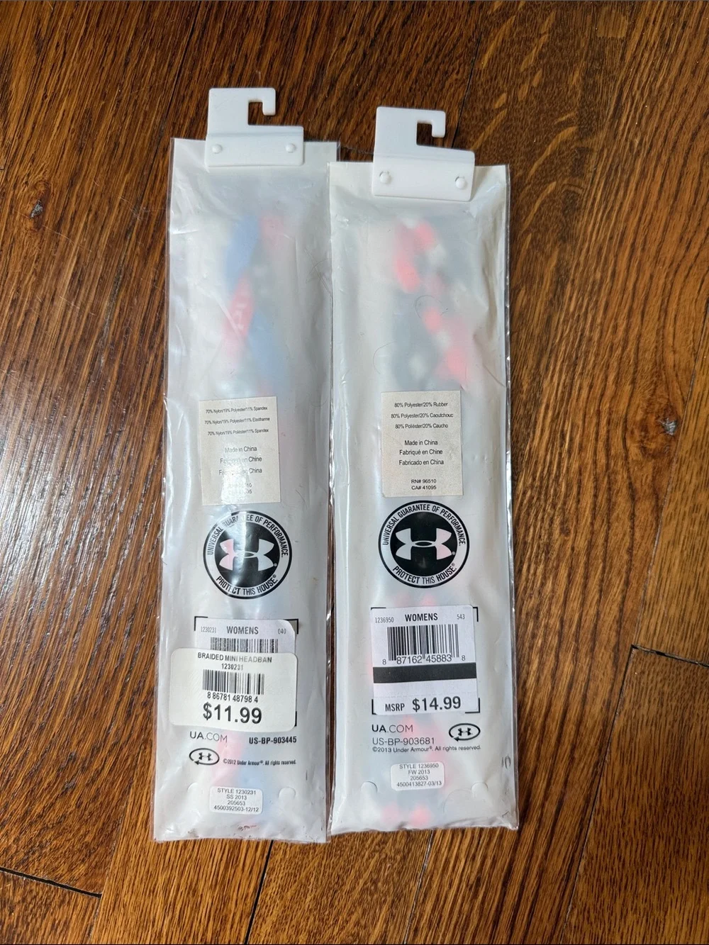 Under Armour new tags