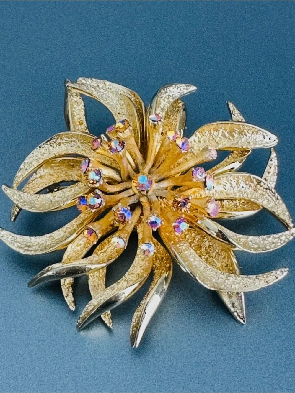 François back floral rhinestone