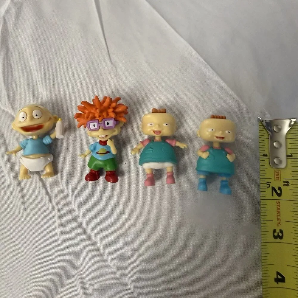2017 Rugrats Nickelodeon Viacom 2” Figure Lot Of 4 Tommy Chucky Phil And Lil