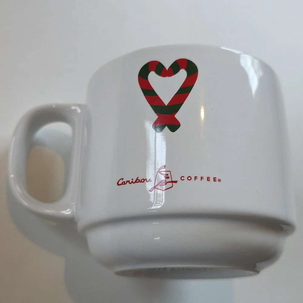 Holiday Mug - Festive Gingerbread Mug with Red Interior - Caribou Coffee