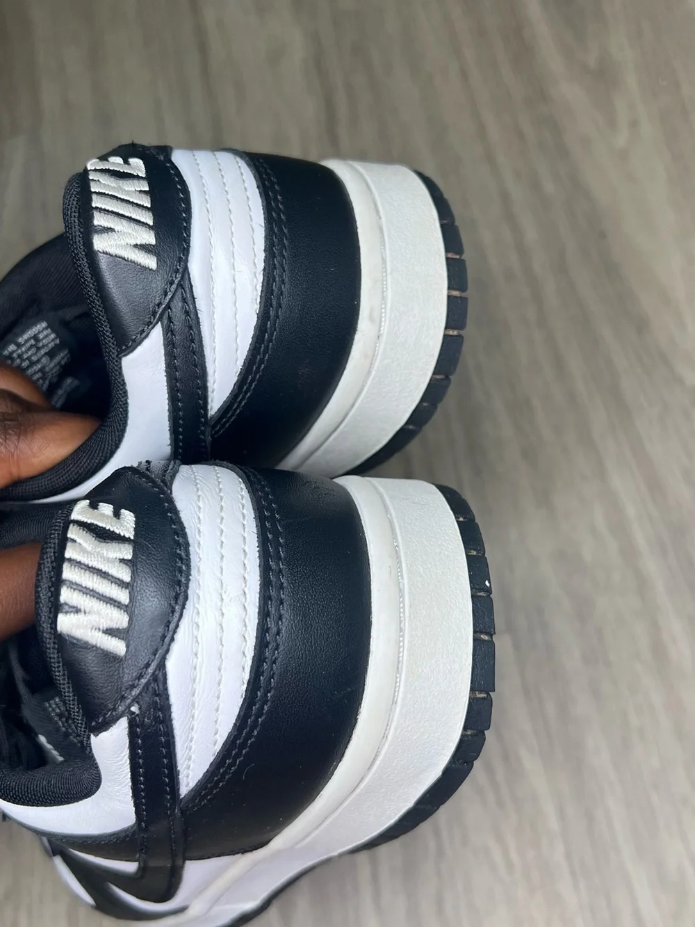 Nike Dunk Low Retro White Black Panda Shoes DD1391-100 Men's Sz 10.5