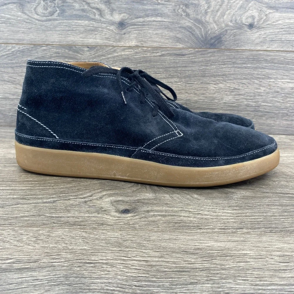 Cole Haan Chukka Boot Mens 13 Navy Blue Suede Gum Sole C13616 Sneaker