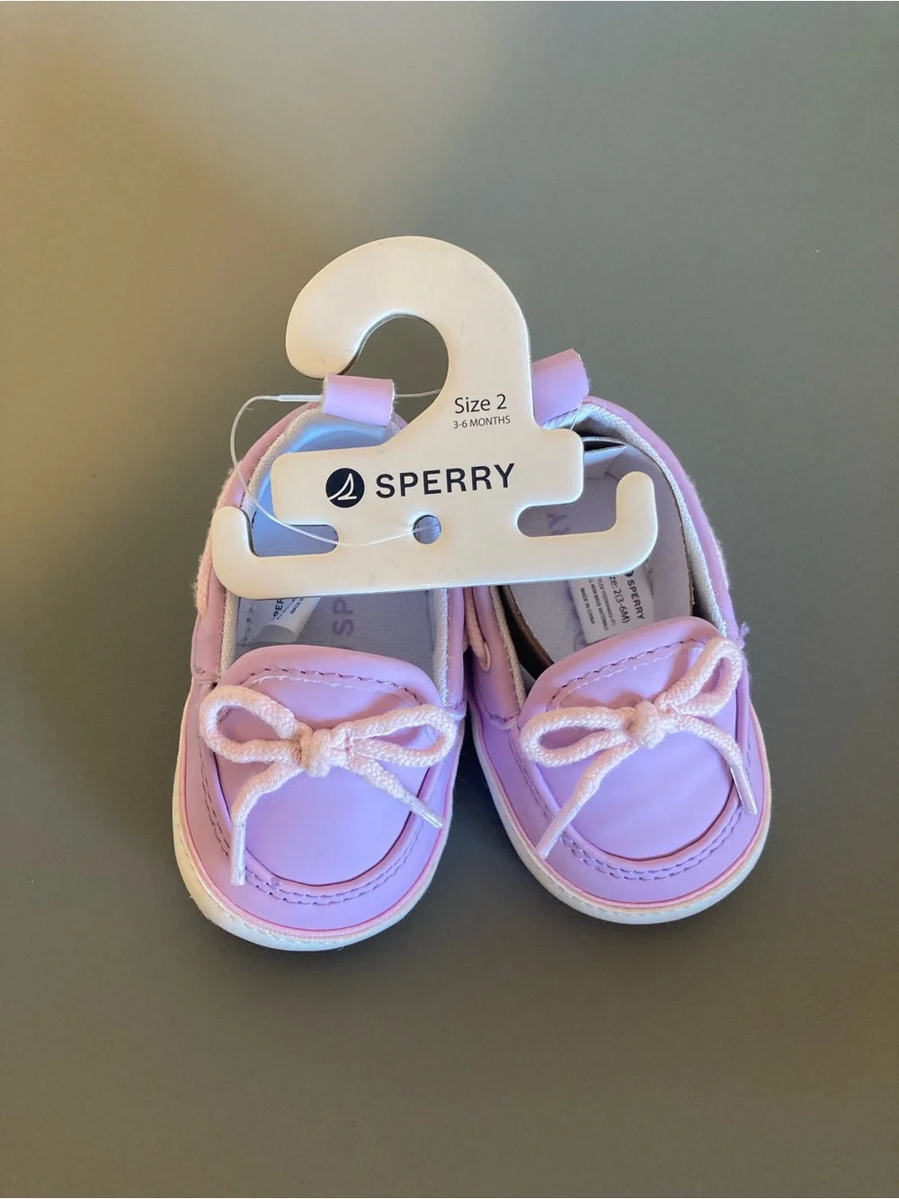Sperry Baby Boat Shoes in Light Pink - Size 2 3-6 months