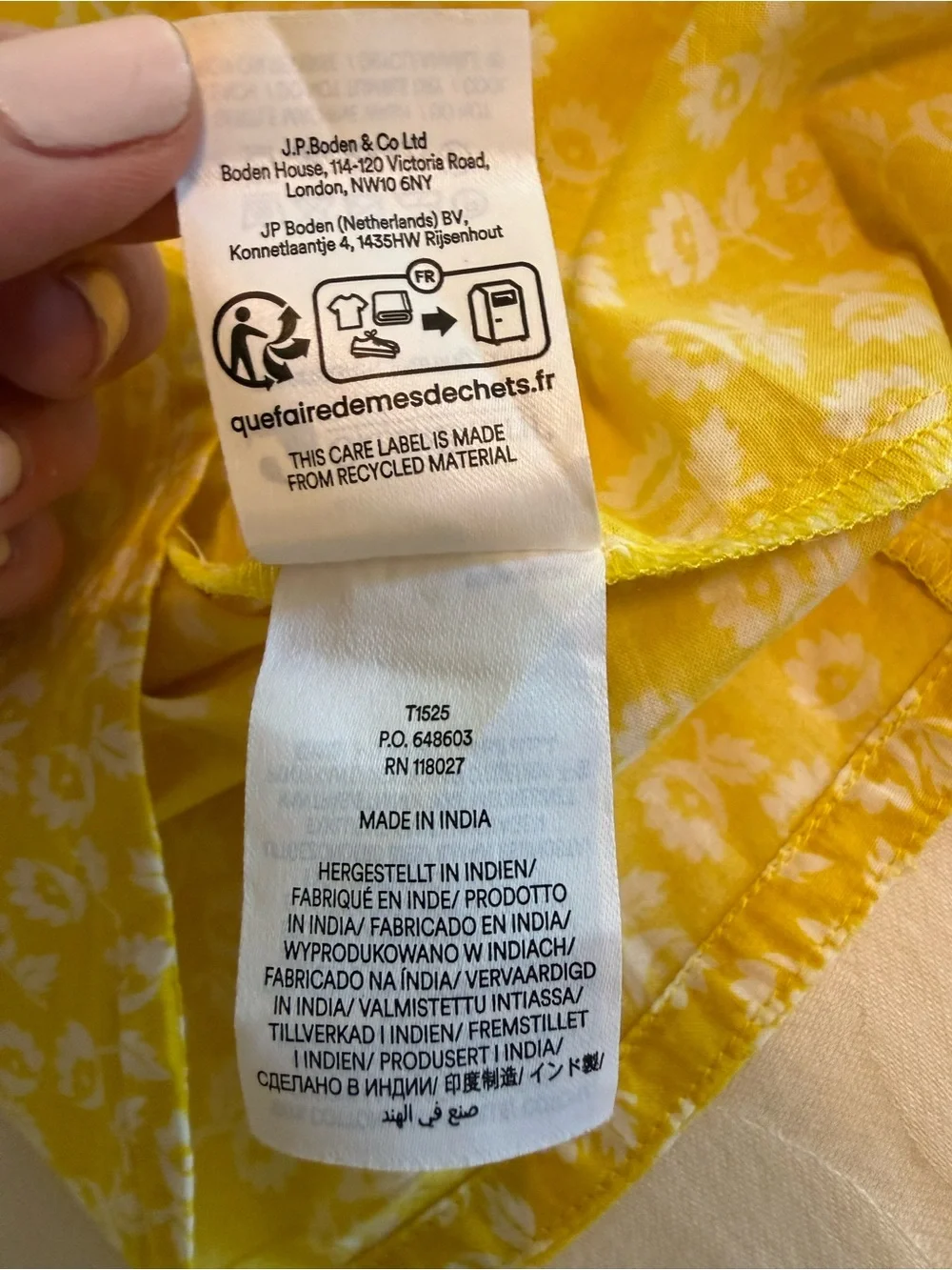 Boden vibrant yellow