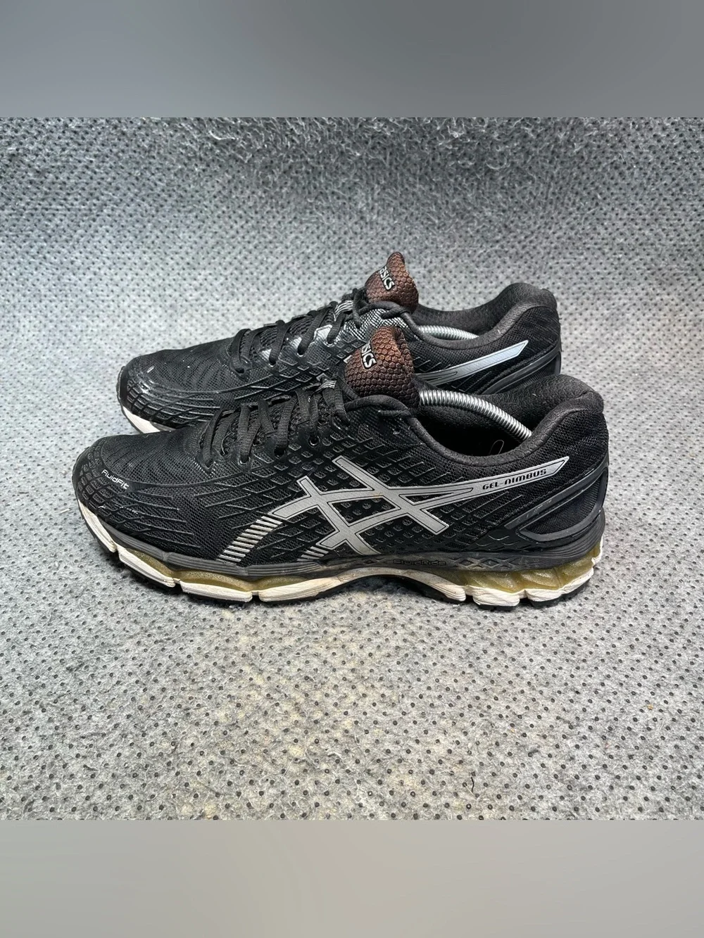 Asics Gel-Nimbus Black Running Shoes Size 12.5 Men’s