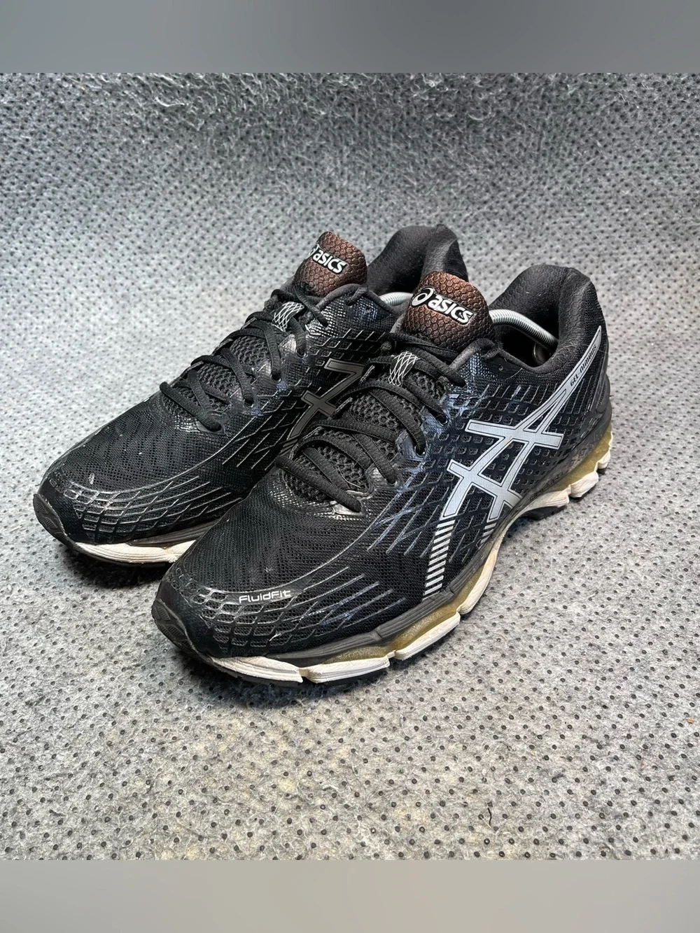 Asics Gel-Nimbus Black Running Shoes Size 12.5 Men’s