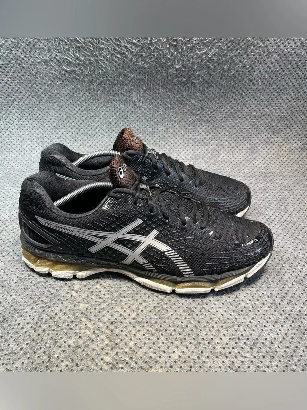 Asics Gel-Nimbus Black Running Shoes Size 12.5 Men’s