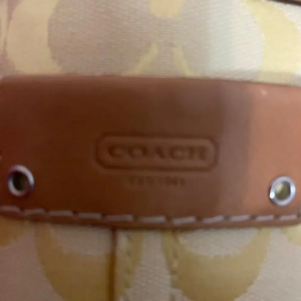 Coach yellow tan