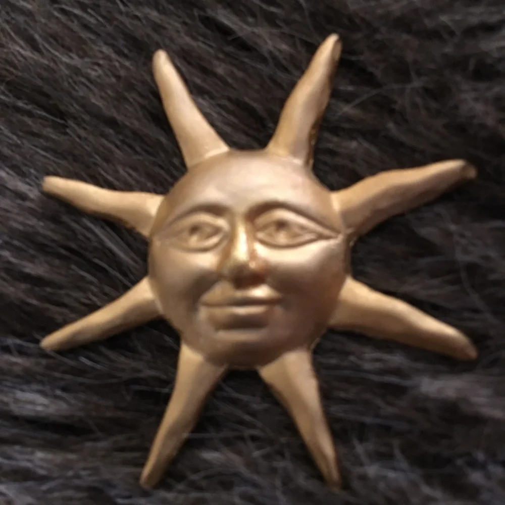 Vintage gold painted