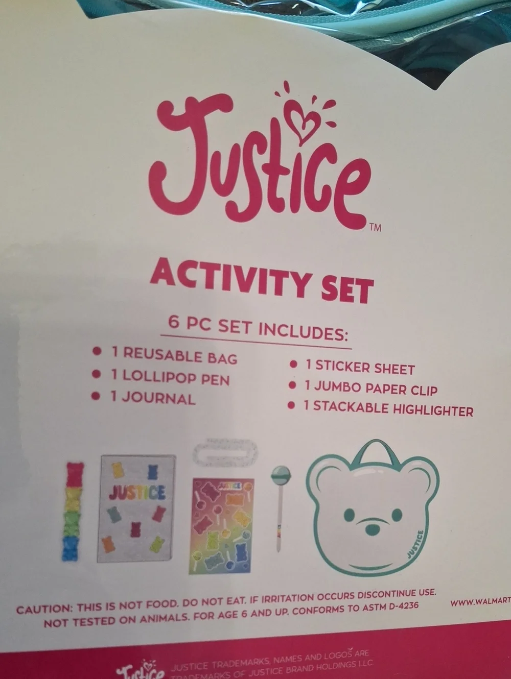 Justice cute stationery