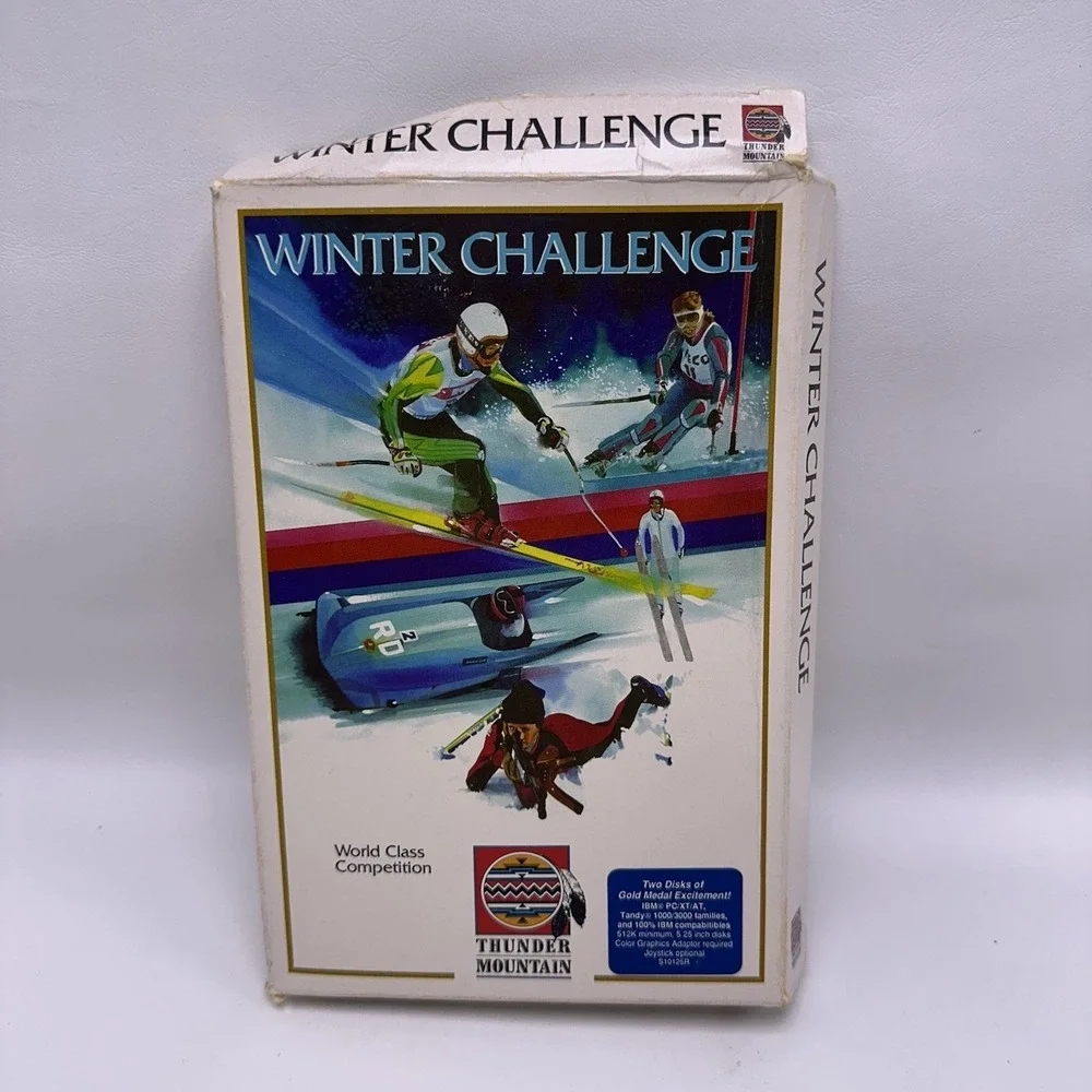 Winter Challenge Thunder Mountain Vintage IBM PC‎ TANDY BOX ONLY NO GAME