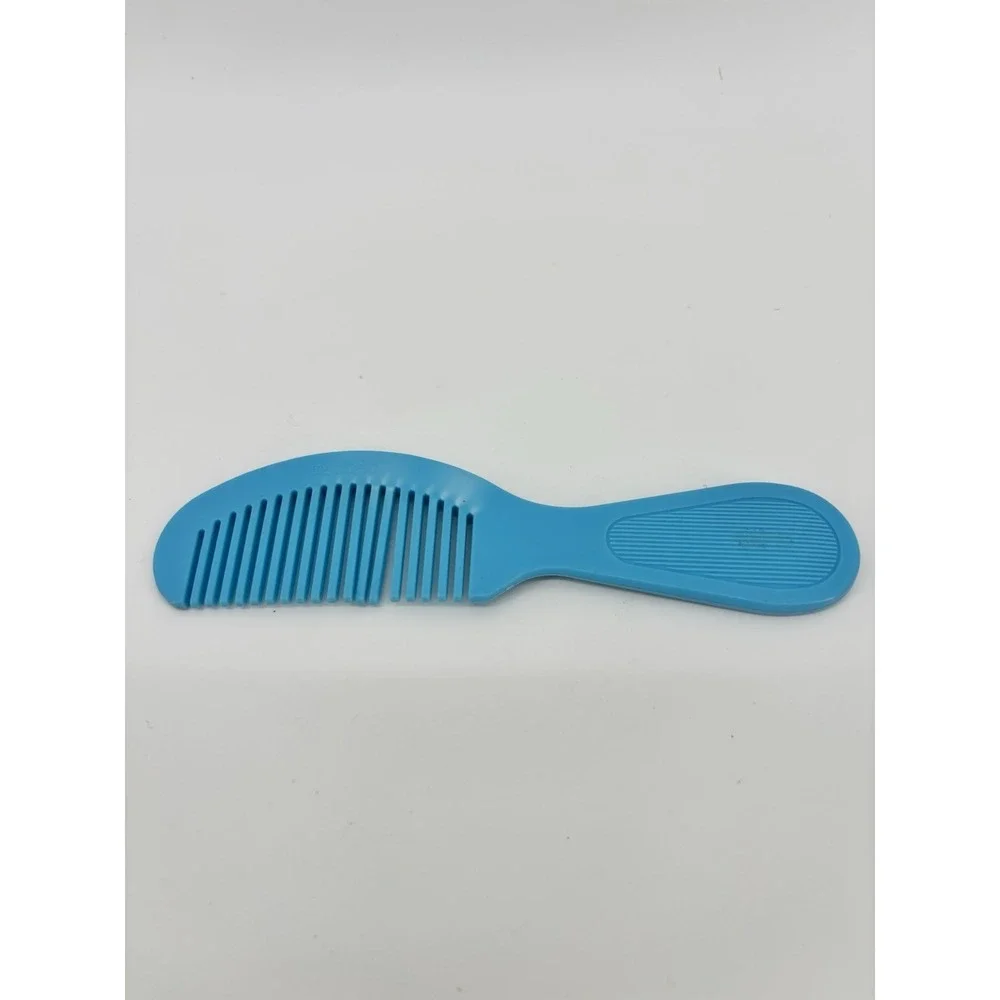 Vtg Battar Blue Comb Pocket Travel Size Wide Tooth‎ Deranged