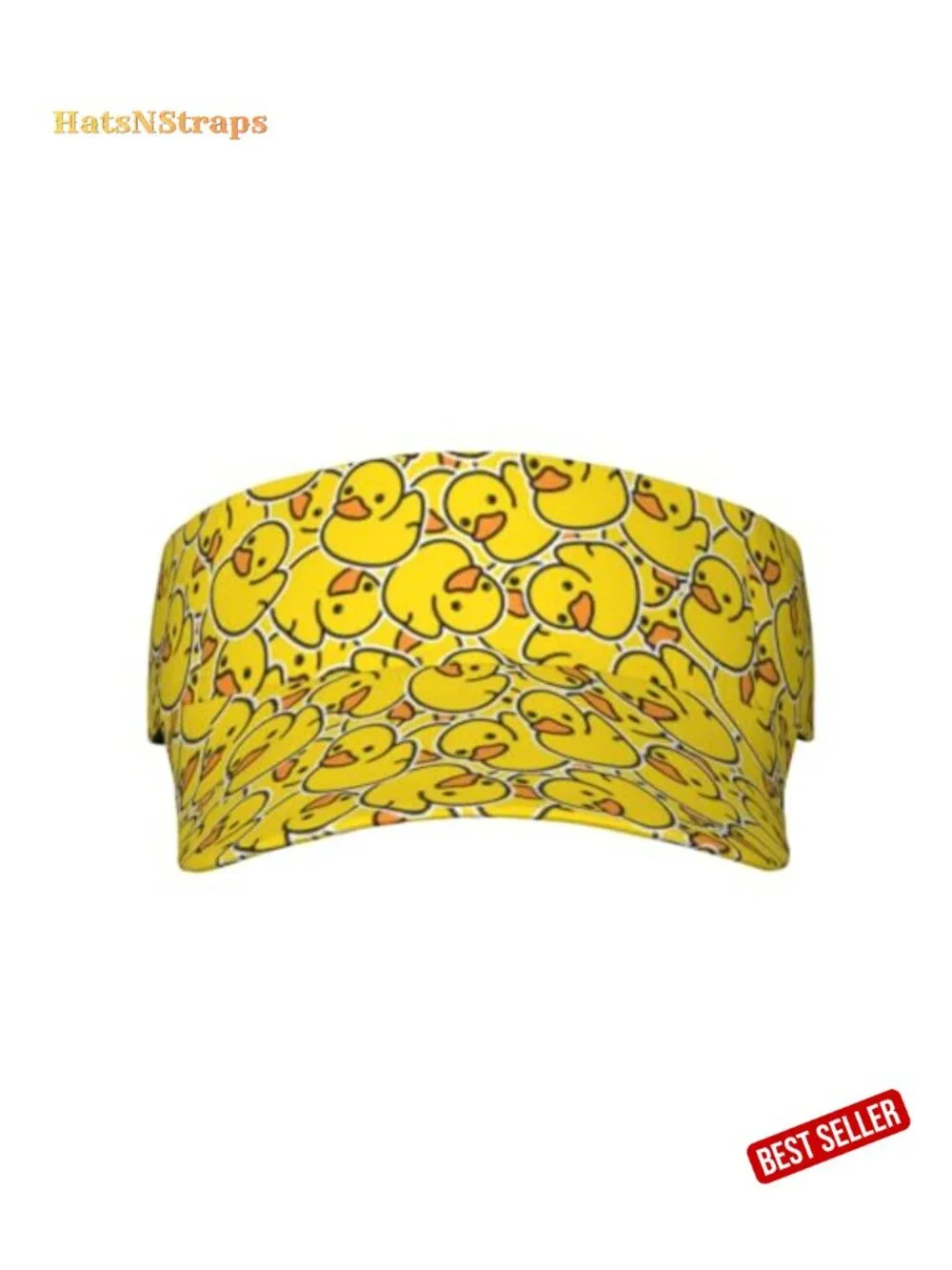 Duck Print Sport Sun Visor Hat Adjustable Velcro Baseball Cap Unisex