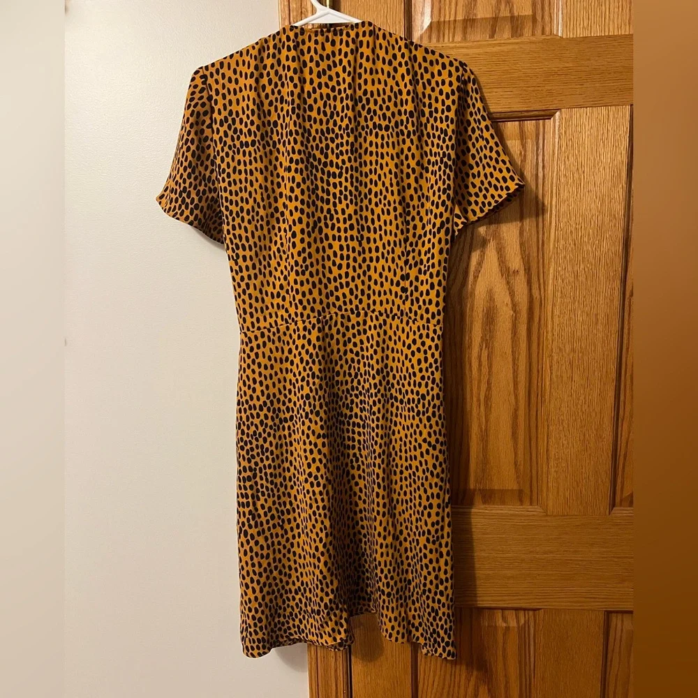 J. CREW Leopard Print Wrap Dress, size 10
