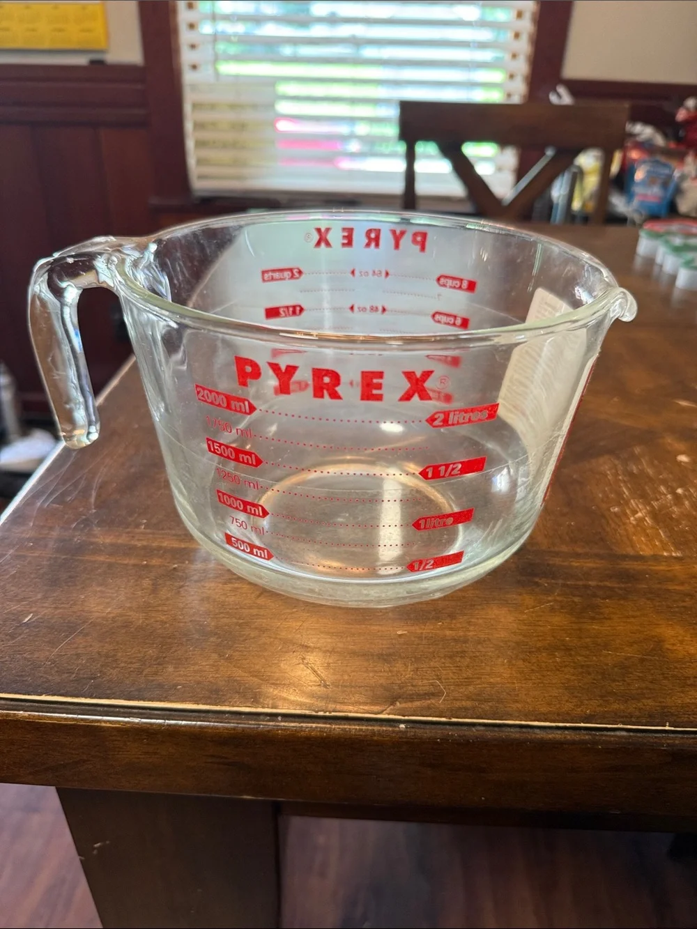 Pyrex clear glass