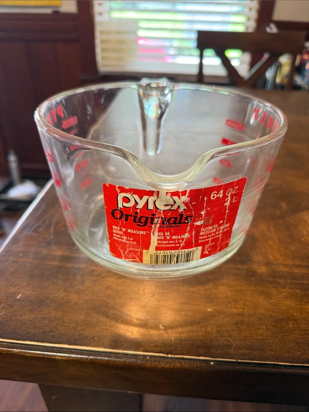 Pyrex clear glass