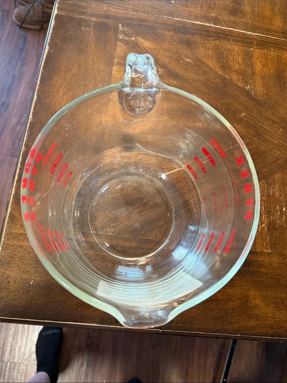 Pyrex clear glass