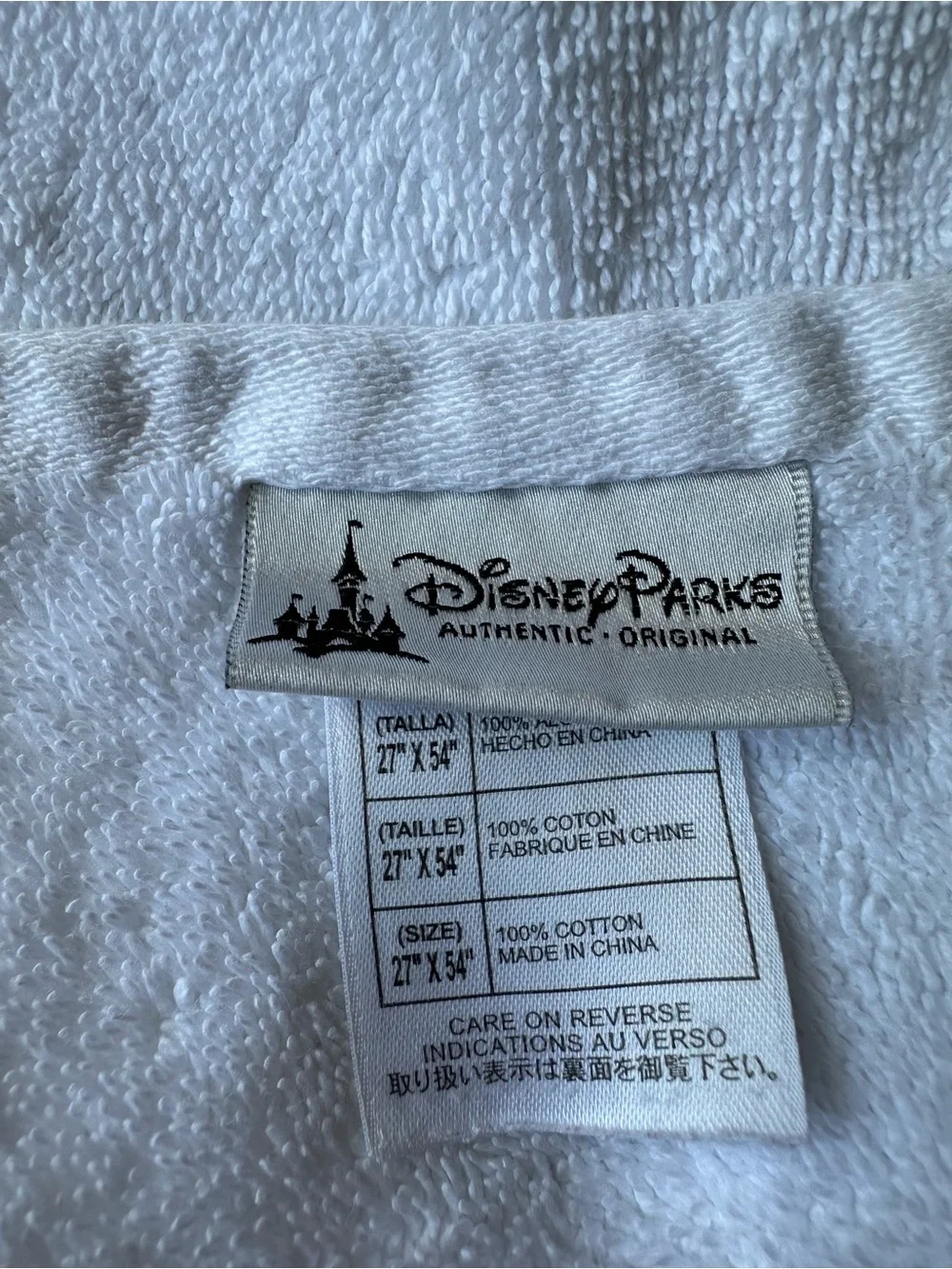 Disney cozy along white