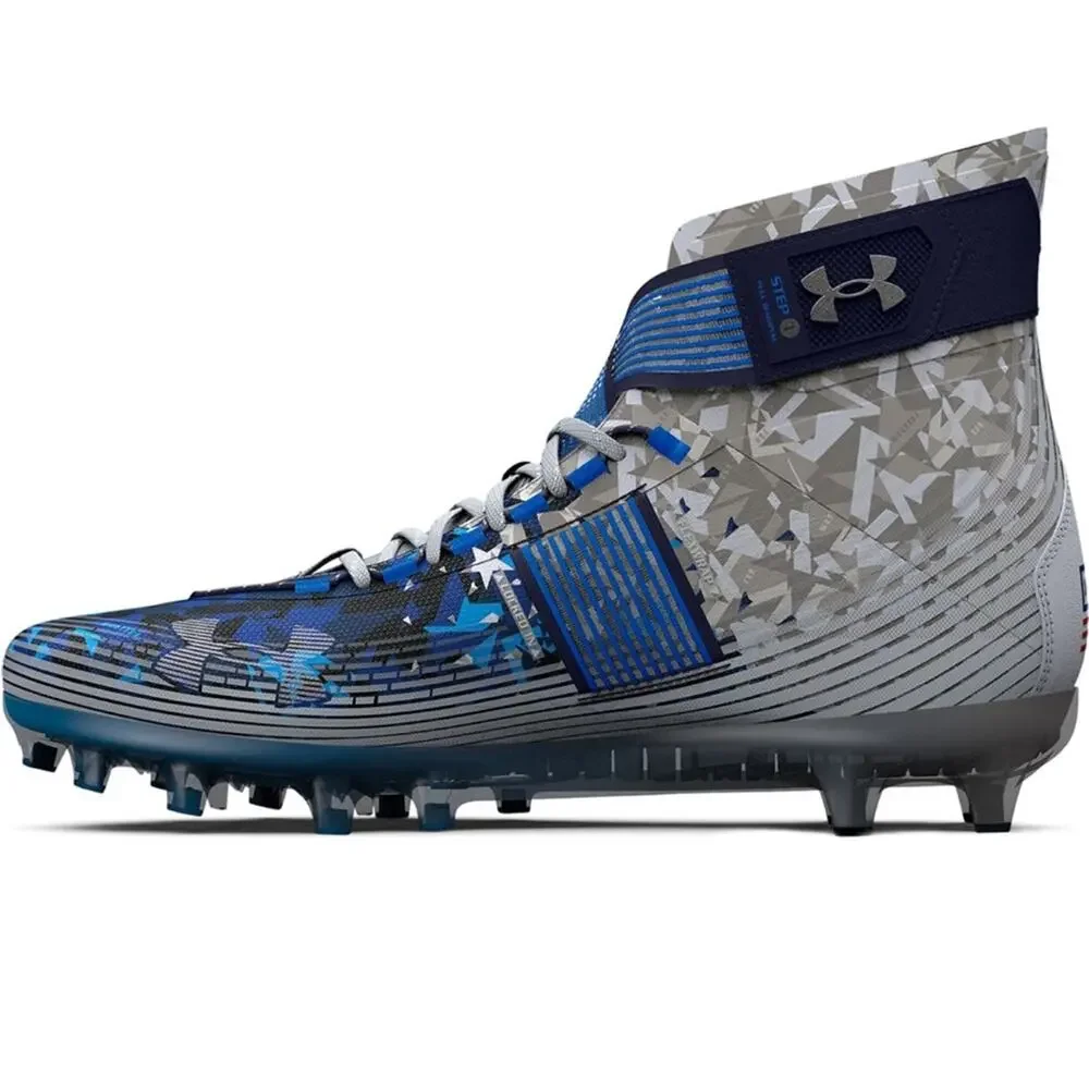 Under Armour men’s Highlight MC LE Football Cleats $139 MSRP White/Red/Royal