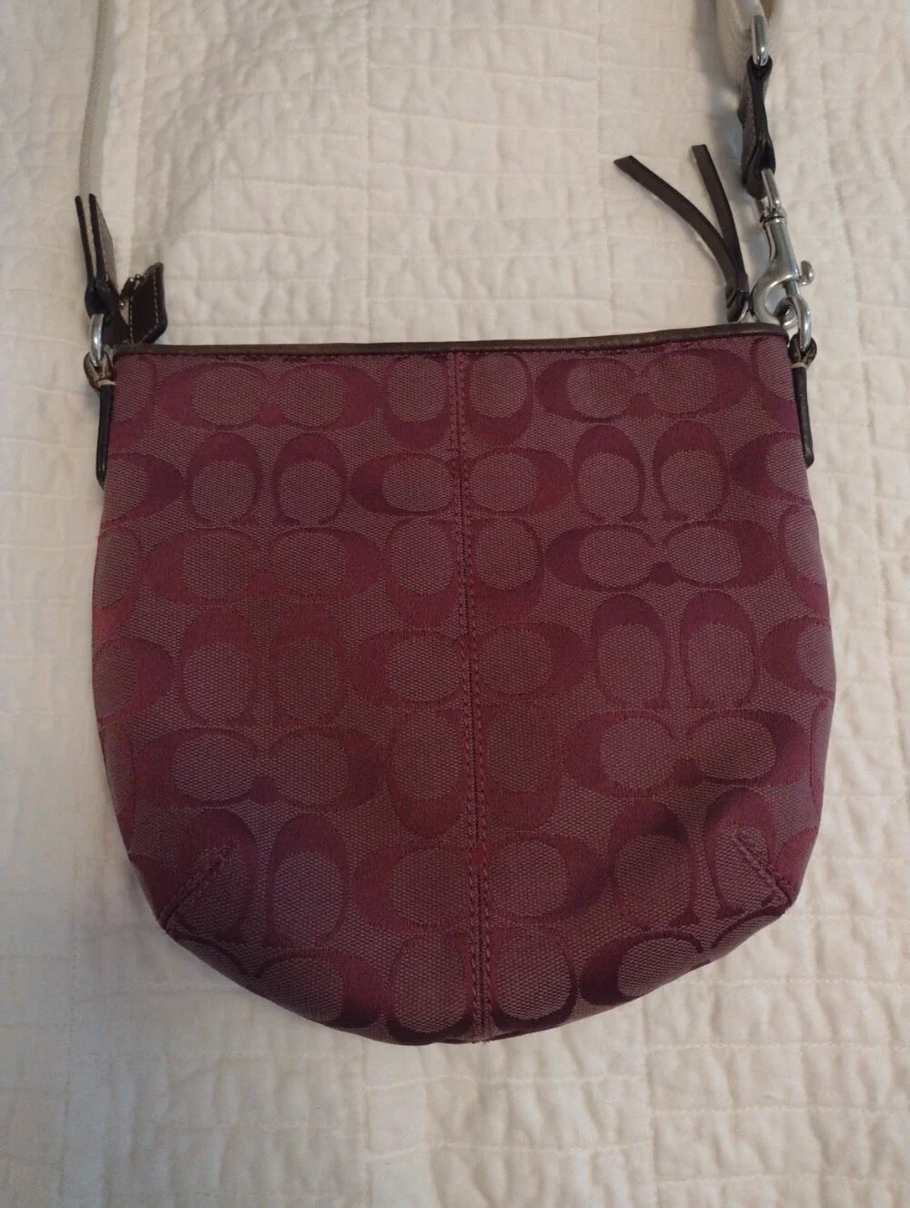 Coach purple signature