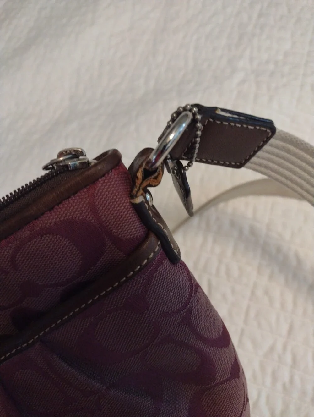 Coach purple signature