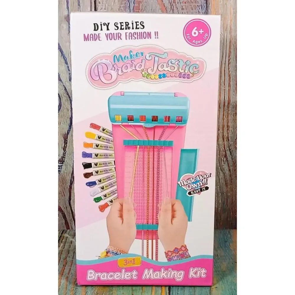 Maker Braid Tastic 3in1 Bracelet Making Kit -‎ Ages 6+ - NEW