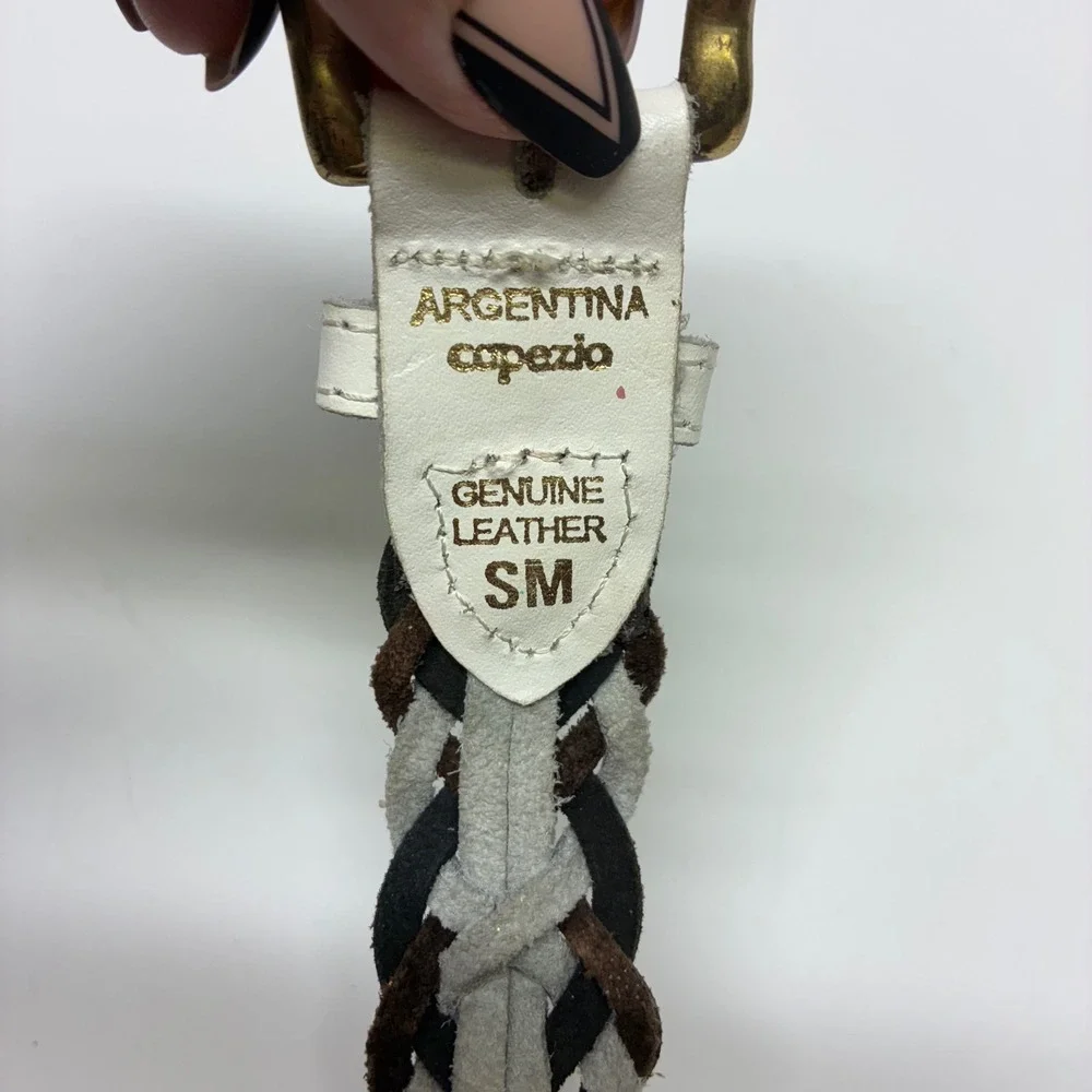 Capezio braided leather