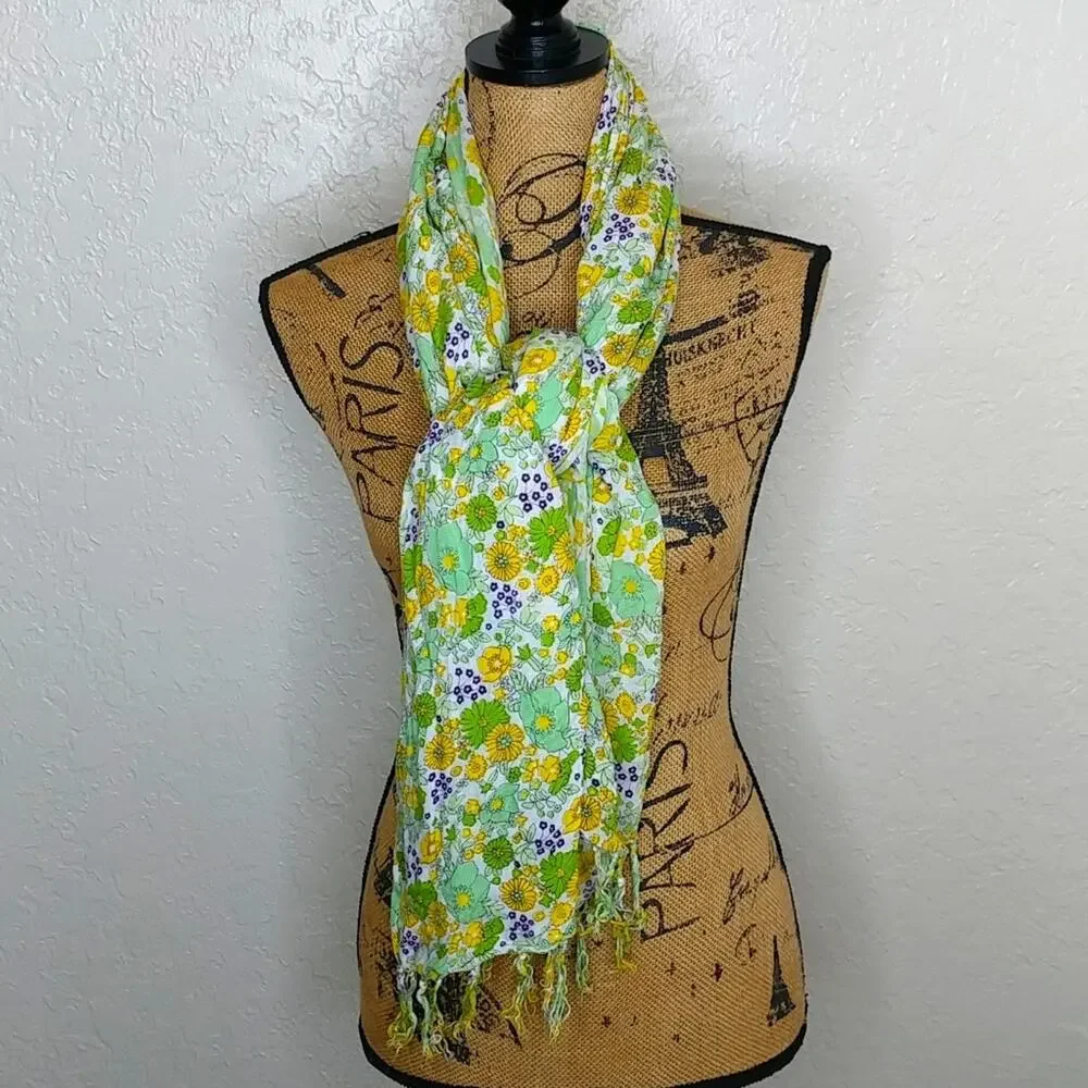Floral Multicolored Scarf